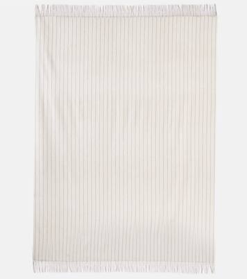 Plaid in cashmere gessato | Loro Piana