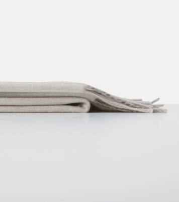 Plaid in cashmere gessato | Loro Piana