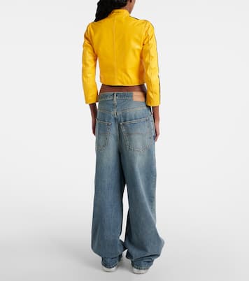 Cropped leather jacket | Balenciaga