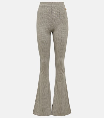 Pantalon flare Monogram en jacquard | Balmain