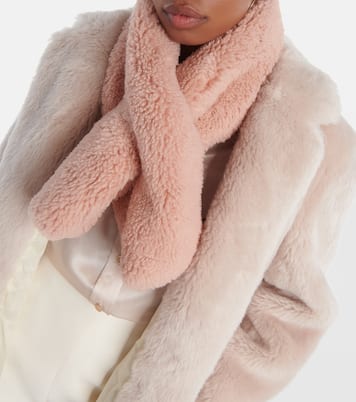 Padded shearling scarf | Yves Salomon