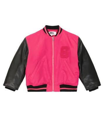 Logo twill bomber jacket | MM6 Maison Margiela Kids