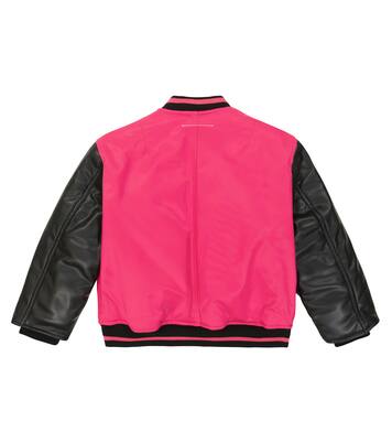 Logo twill bomber jacket | MM6 Maison Margiela Kids