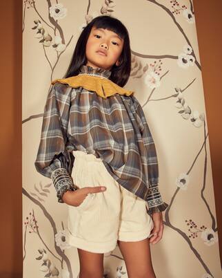 Yuji checked cotton shirt | C'era Una Volta