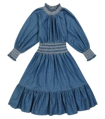 Kara shirred denim dress | C'era Una Volta