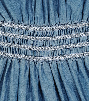 Kara shirred denim dress | C'era Una Volta