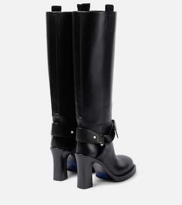 Botas altas de piel con fuseau | Burberry