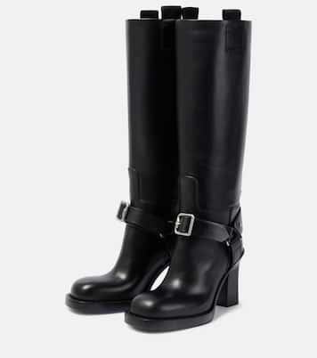 Botas altas de piel con fuseau | Burberry