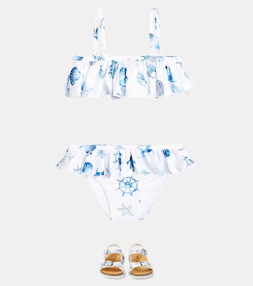Printed ruffled bikini | Monnalisa
