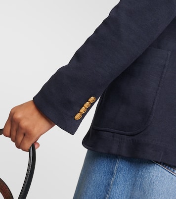 Embroidered cotton-blend blazer | Polo Ralph Lauren