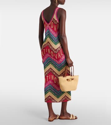 Midikleid Valentino Chevron 24 aus Strick | Valentino