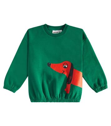 Printed cotton sweatshirt | Mini Rodini