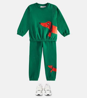 Printed cotton sweatshirt | Mini Rodini