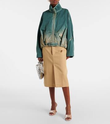 Pantoletten Lupita 95 aus Samt | Amina Muaddi