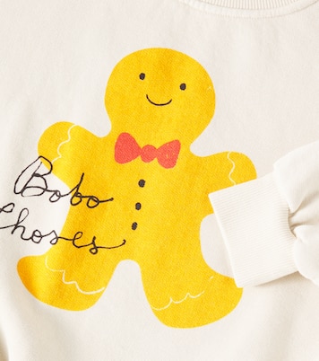 Sweat-shirt en coton imprimé à logo | Bobo Choses