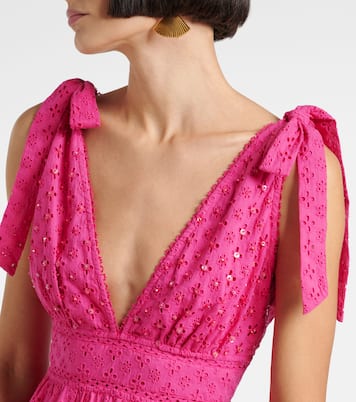 Robe Cara en coton à broderies anglaises | Poupette St Barth