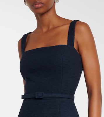 Midikleid aus Tweed und Guipure-Spitze | Oscar de la Renta