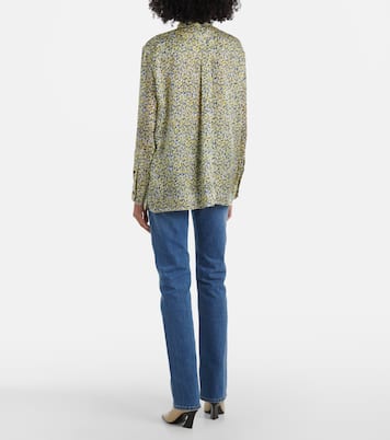 Camicia Daisy in seta con stampa floreale | Bottega Veneta