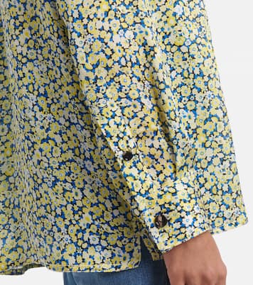 Camicia Daisy in seta con stampa floreale | Bottega Veneta