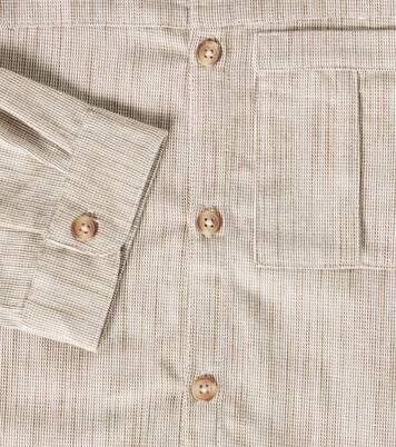 Pieter striped cotton overshirt | Donsje