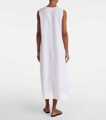 Nisha linen midi dress | Asceno