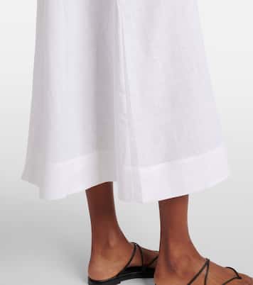 Nisha linen midi dress | Asceno