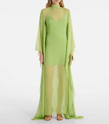 Caftán Lanzarote de seda semitransparente | Taller Marmo