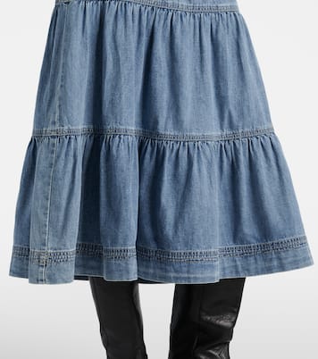 Midirock Armida aus Denim | Veronica Beard