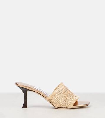 Mules Alexia 70 en lamé | Jimmy Choo