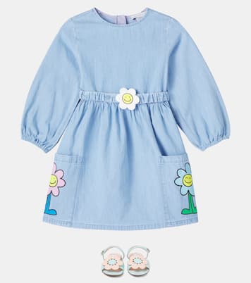 花卉钱布雷布连衣裙 | Stella McCartney Kids