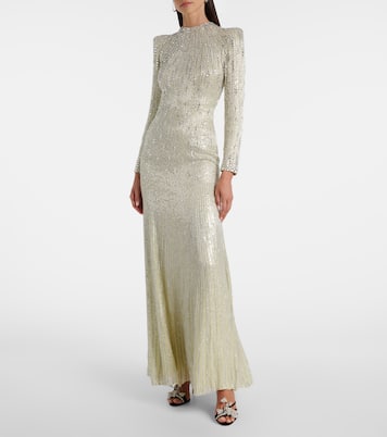 Robe longue Aurora à sequins | Jenny Packham