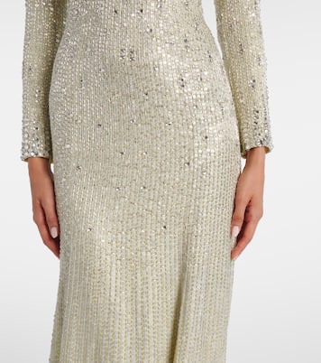 Robe longue Aurora à sequins | Jenny Packham
