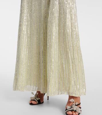 Robe longue Aurora à sequins | Jenny Packham