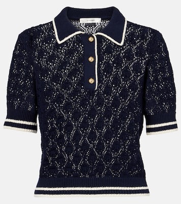 Polo cropped Rookie de punto calado | Frame