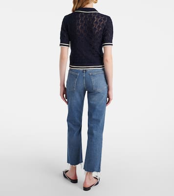 Polo cropped Rookie de punto calado | Frame