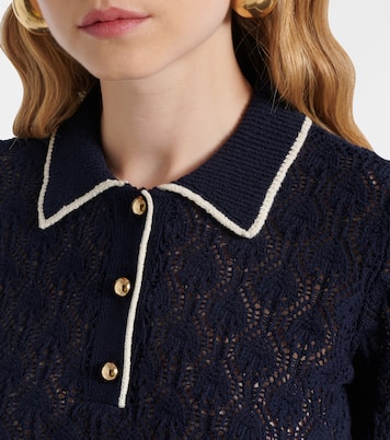 Polo cropped Rookie de punto calado | Frame