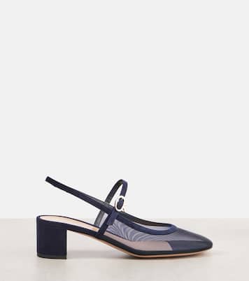 Slingback-Pumps Francoise 45 mit Veloursleder | Gianvito Rossi