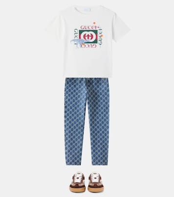 X Euan Roberts T-Shirt aus Baumwolle | Gucci Kids