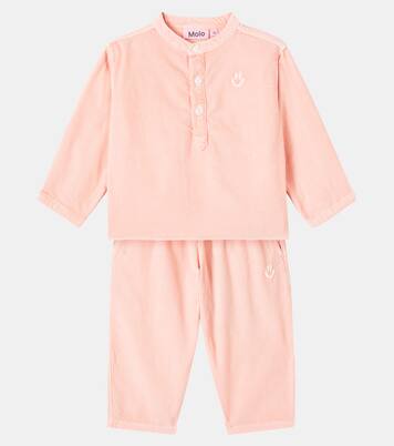 Baby Enoz and Sois cotton shirt and pants set | Molo