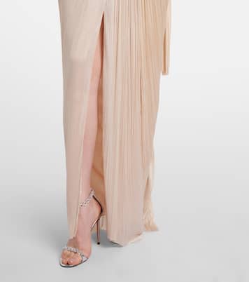 Camilla metallic silk tulle bustier gown | Maria Lucia Hohan