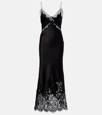 Robe Tamera en satin et dentelle | Rebecca Vallance