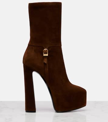 Nico 155 suede platform ankle boots | Saint Laurent