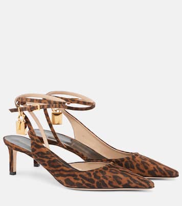 Padlock 55 suede slingback pumps | Tom Ford