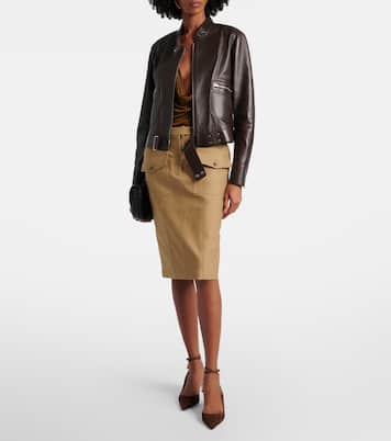 Padlock 55 suede slingback pumps | Tom Ford