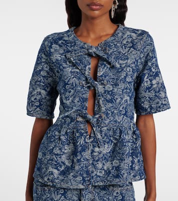 Top Tapestry aus Baumwolle | Ganni