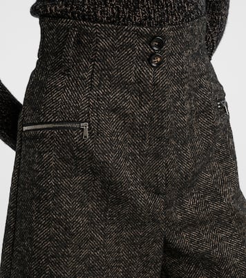 Herringbone wool-blend shorts | Max Mara