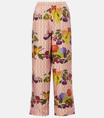 Hose Cannelle aus Seiden-Twill | Eres