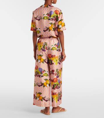 Hose Cannelle aus Seiden-Twill | Eres