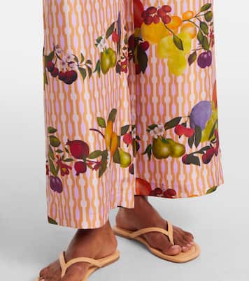 Hose Cannelle aus Seiden-Twill | Eres