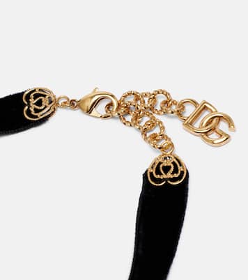 Choker Devotion aus Samt | Dolce&Gabbana